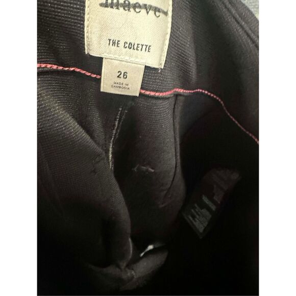 New Anthropologie MAEVE The Colette Knit Crop Wide-Leg Pants - Black sz 26 - Picture 10 of 10